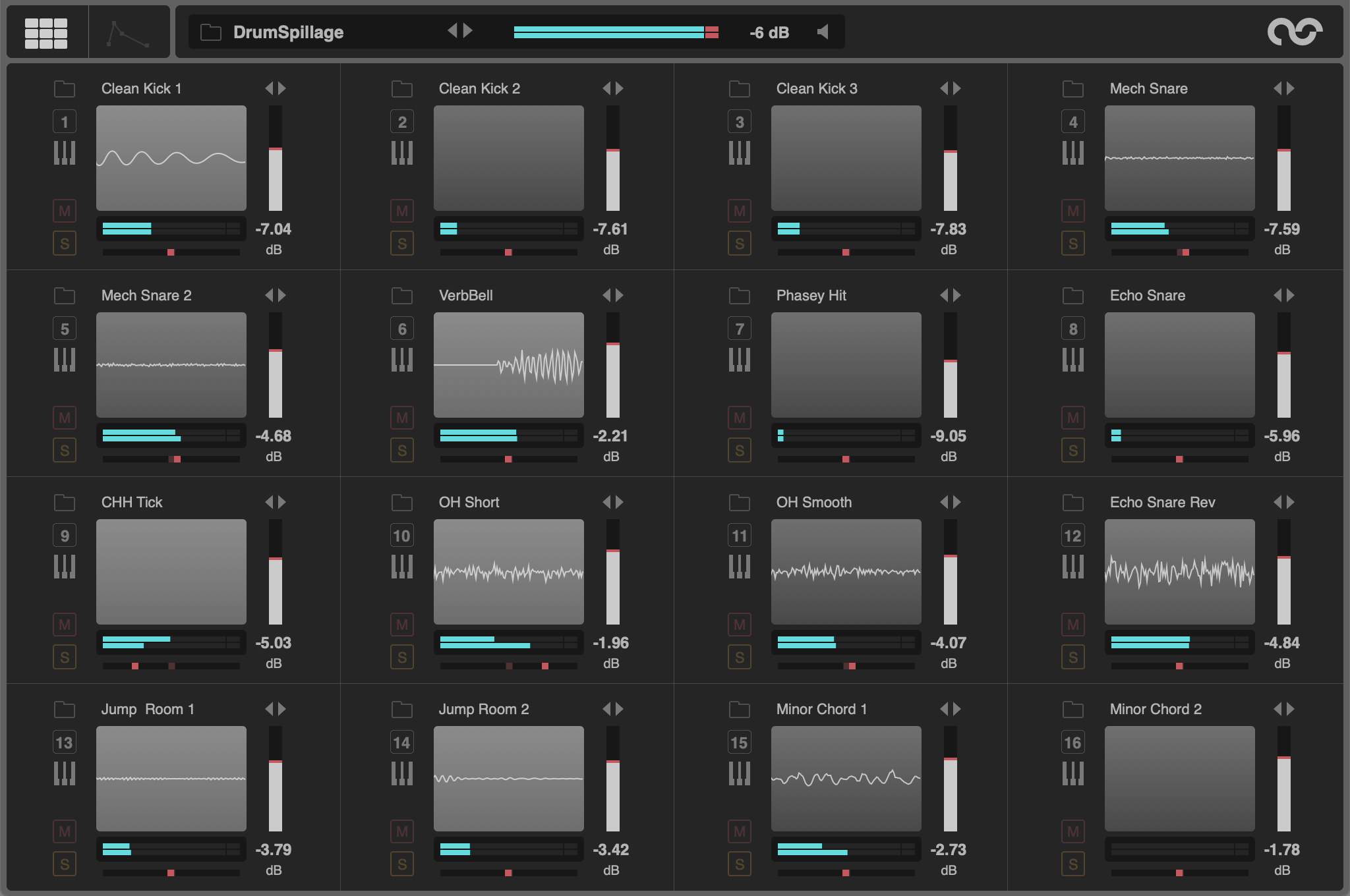 DrumSpillage Drum Synth Pad Editor