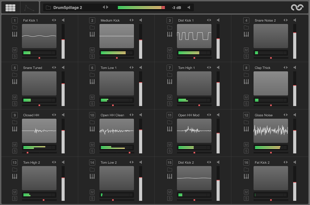 DrumSpillage Drum Synth Pad Editor