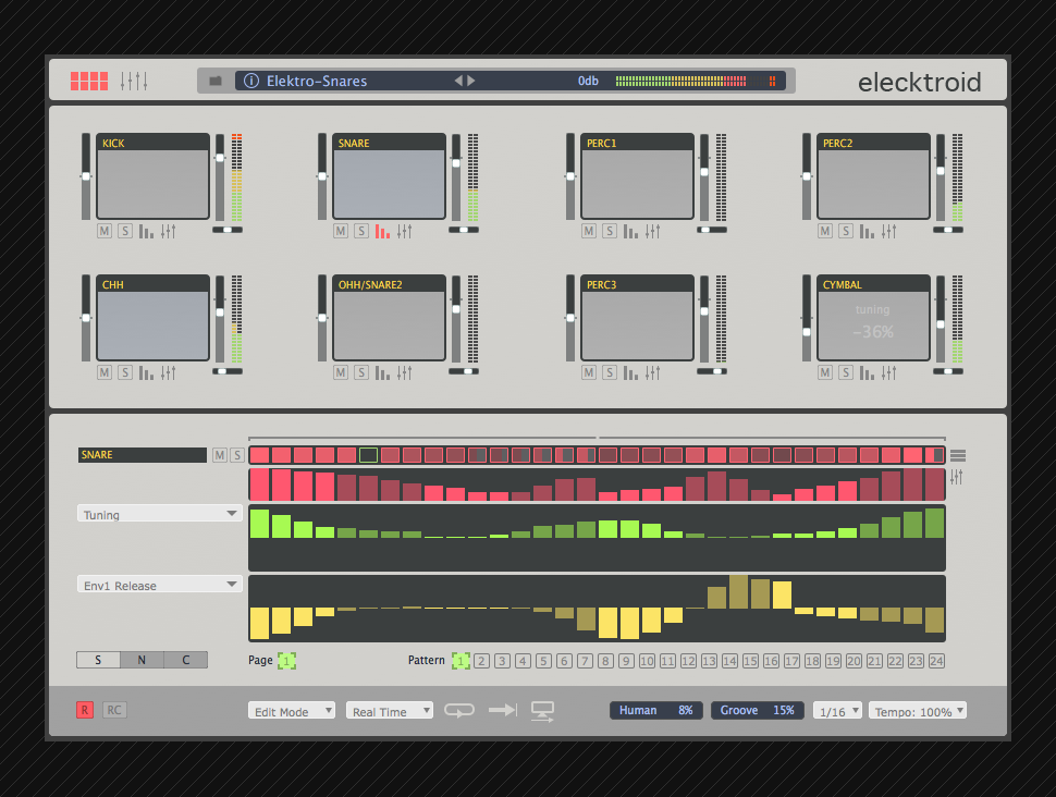 Elecktroid Drum Machine Step Sequencer 